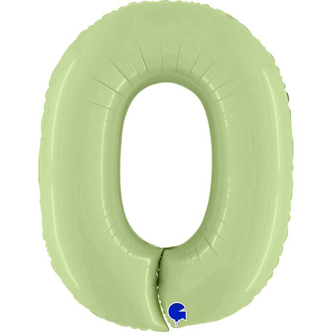 Шар "Цифра 0" Олива, 102 см